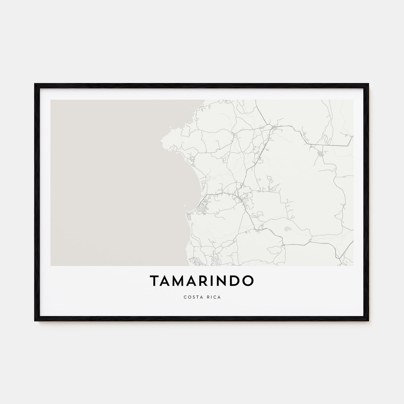 Tamarindo Map Landscape Poster