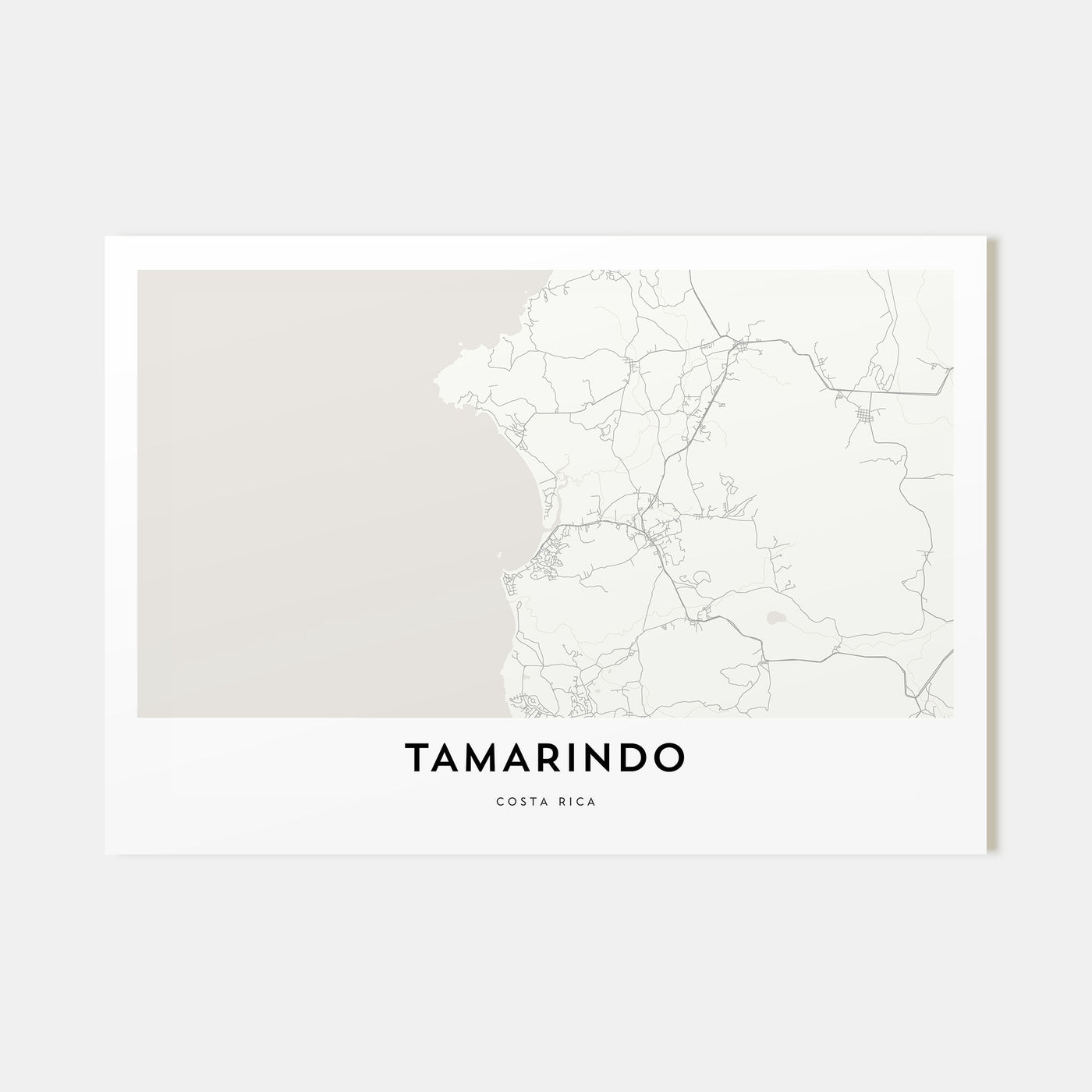 Tamarindo Map Landscape Poster