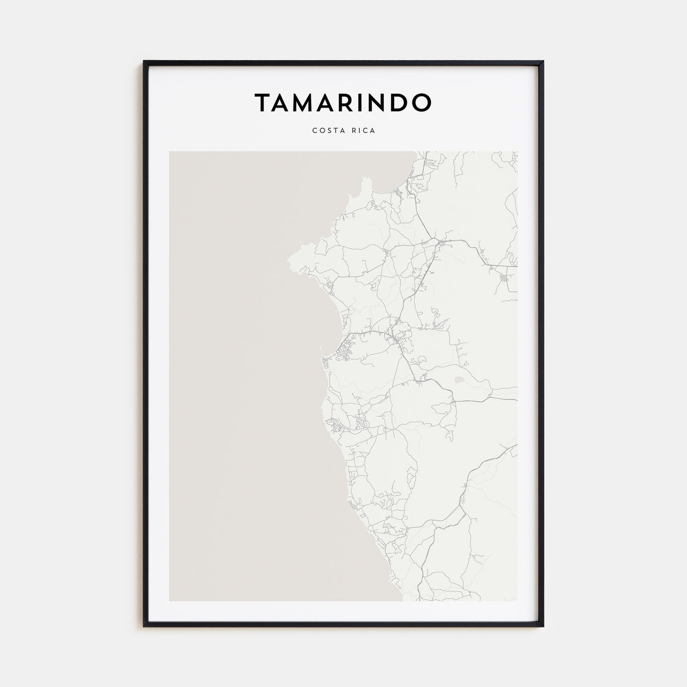 Tamarindo Map Portrait Poster