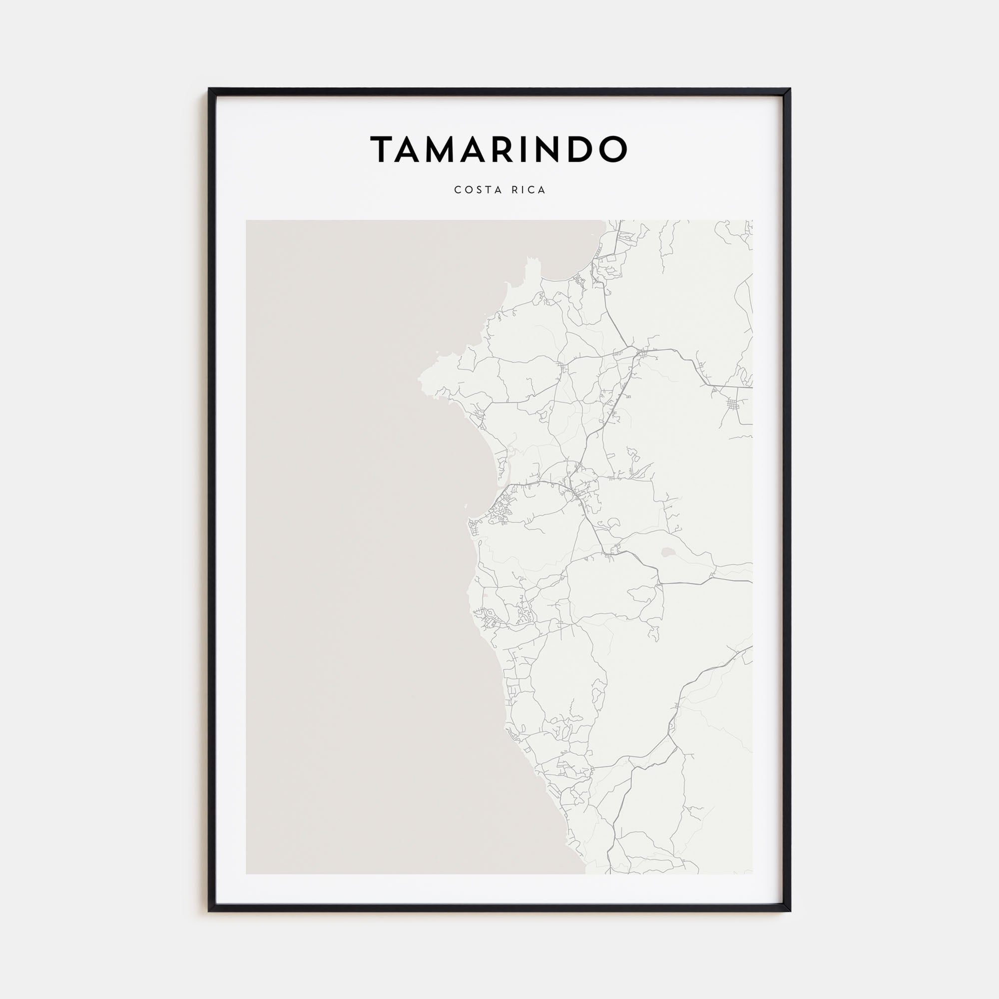 Tamarindo Map Portrait Poster