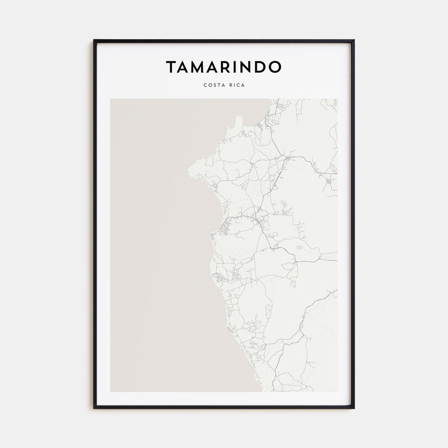 Tamarindo Map Portrait Poster