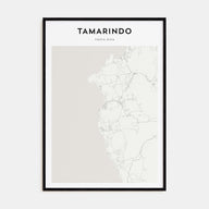 Tamarindo Map Portrait Poster
