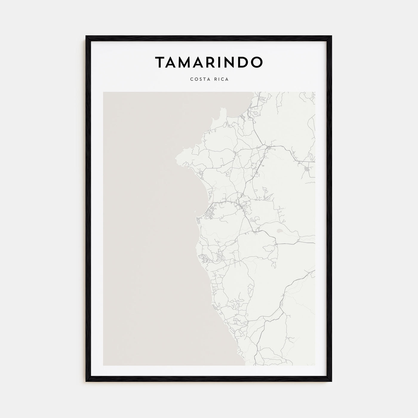 Tamarindo Map Portrait Poster