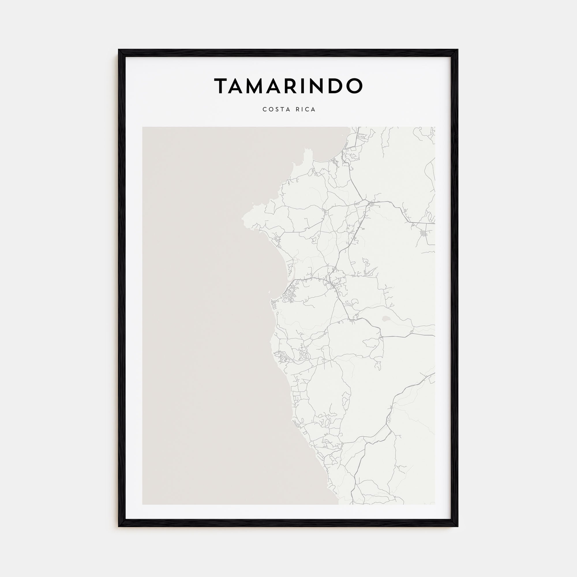 Tamarindo Map Portrait Poster