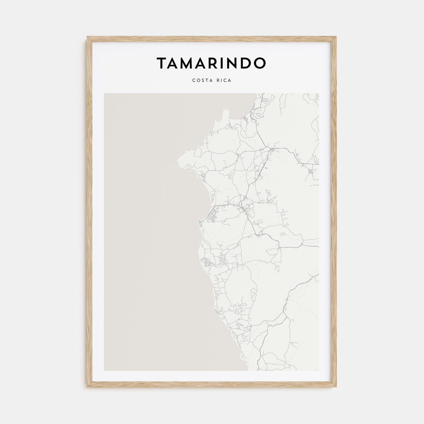 Tamarindo Map Portrait Poster