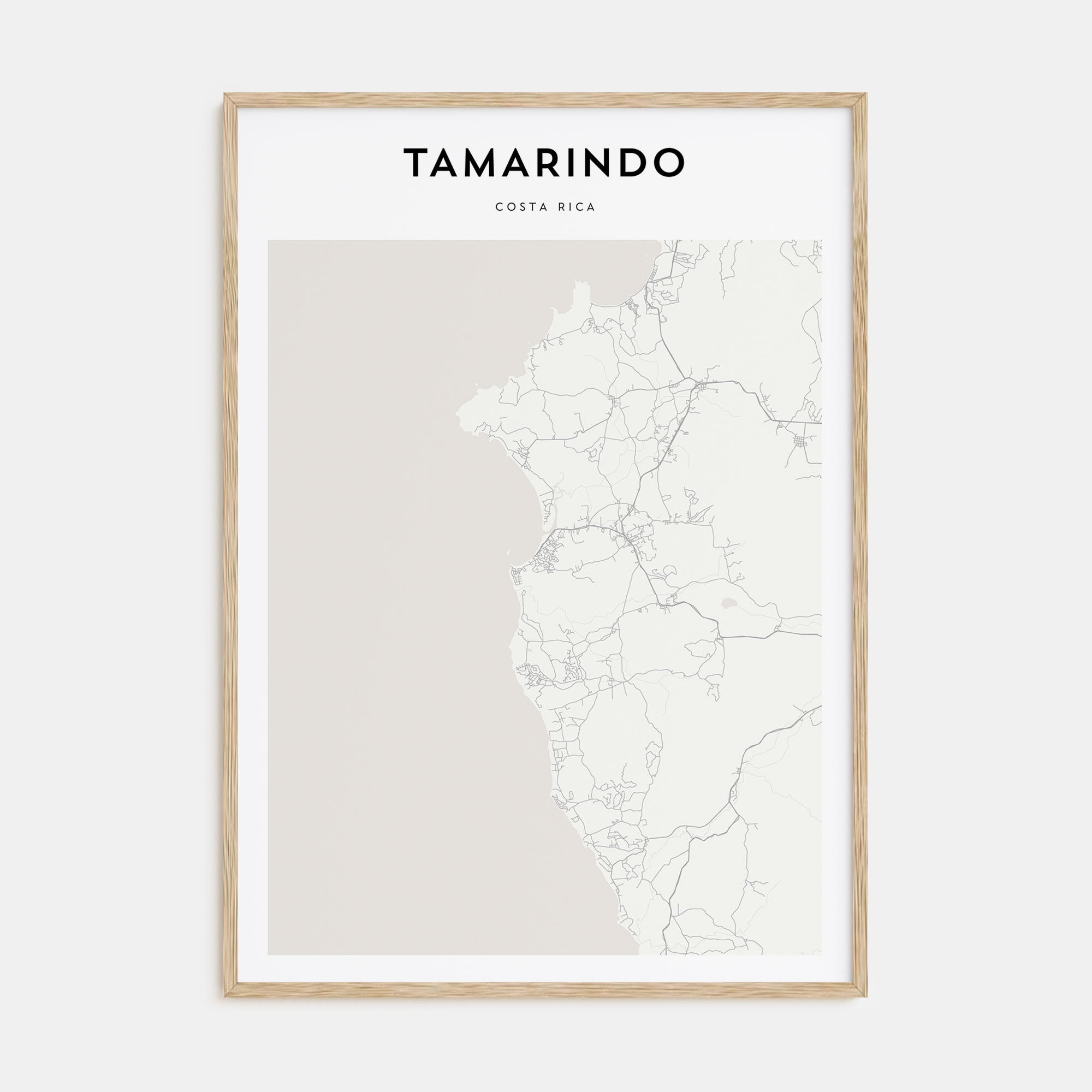 Tamarindo Map Portrait Poster