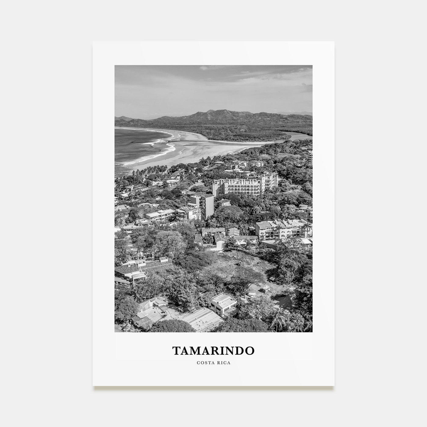 Tamarindo Portrait B&W Poster