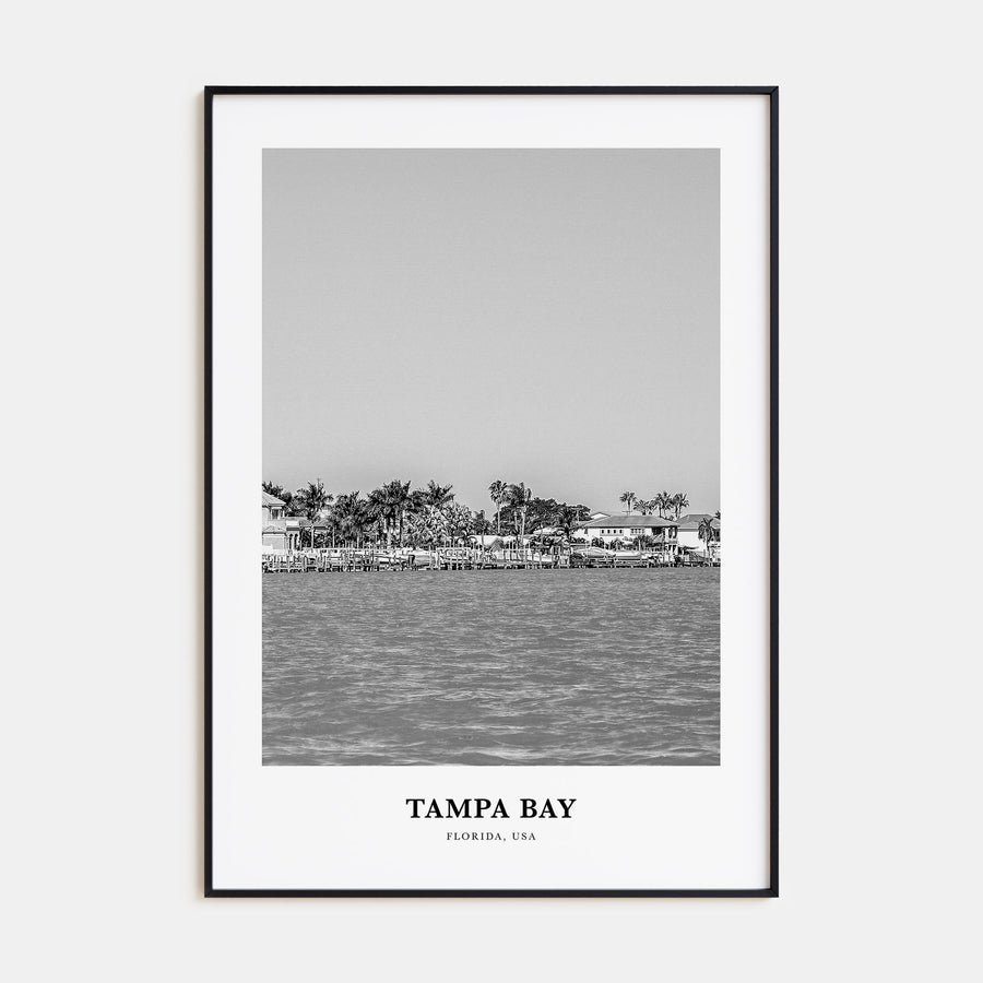 Tampa Bay Portrait B&W Poster
