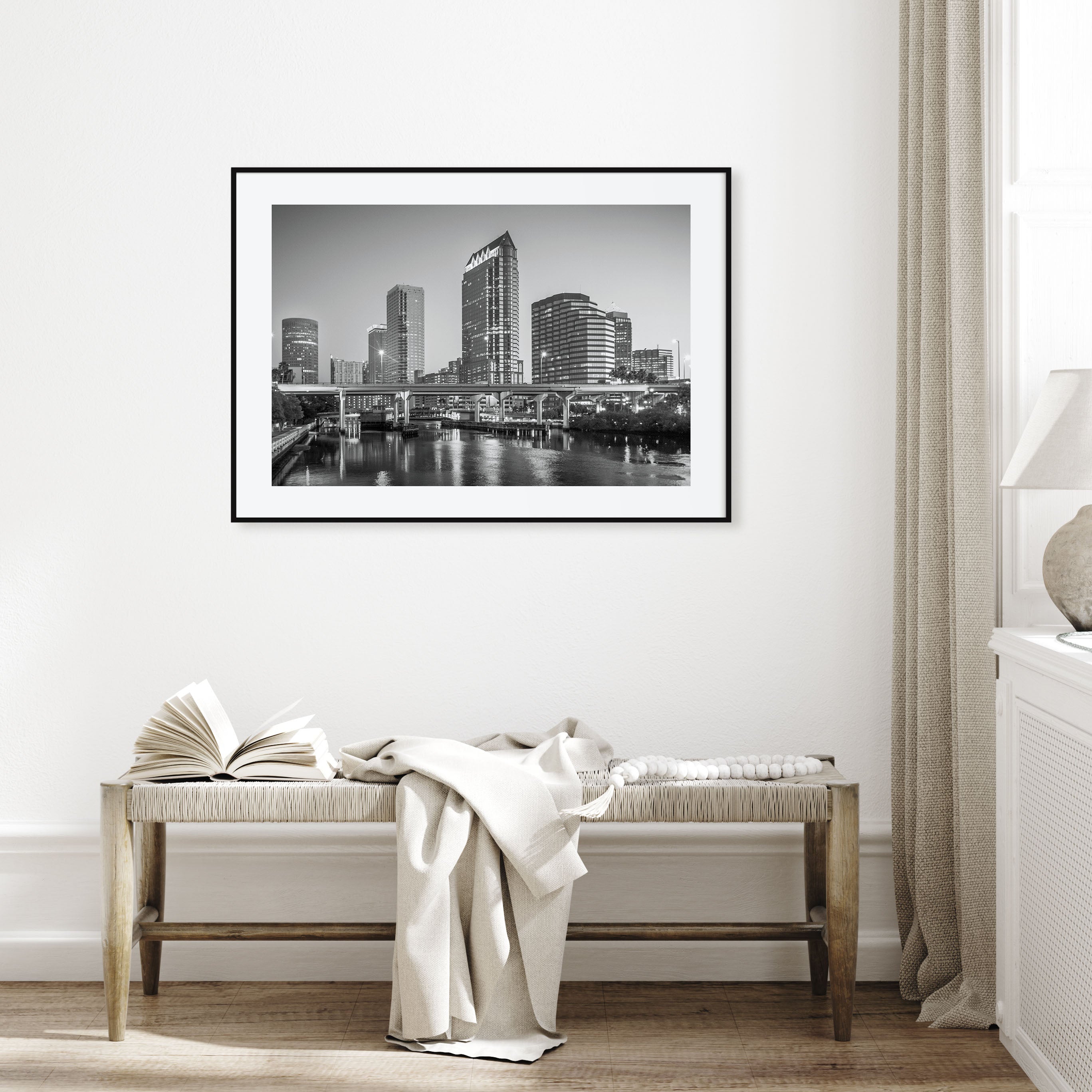 Tampa Landscape B&W Poster