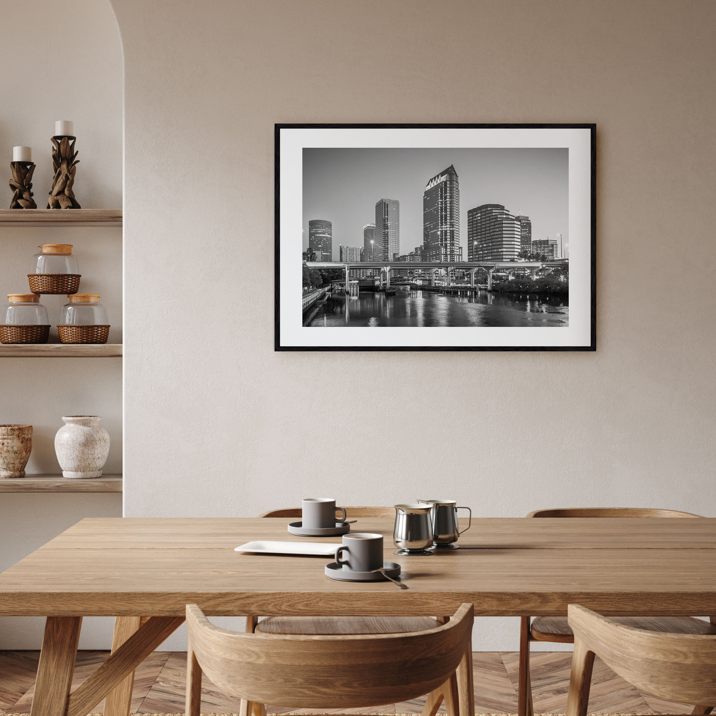 Tampa Landscape B&W Poster