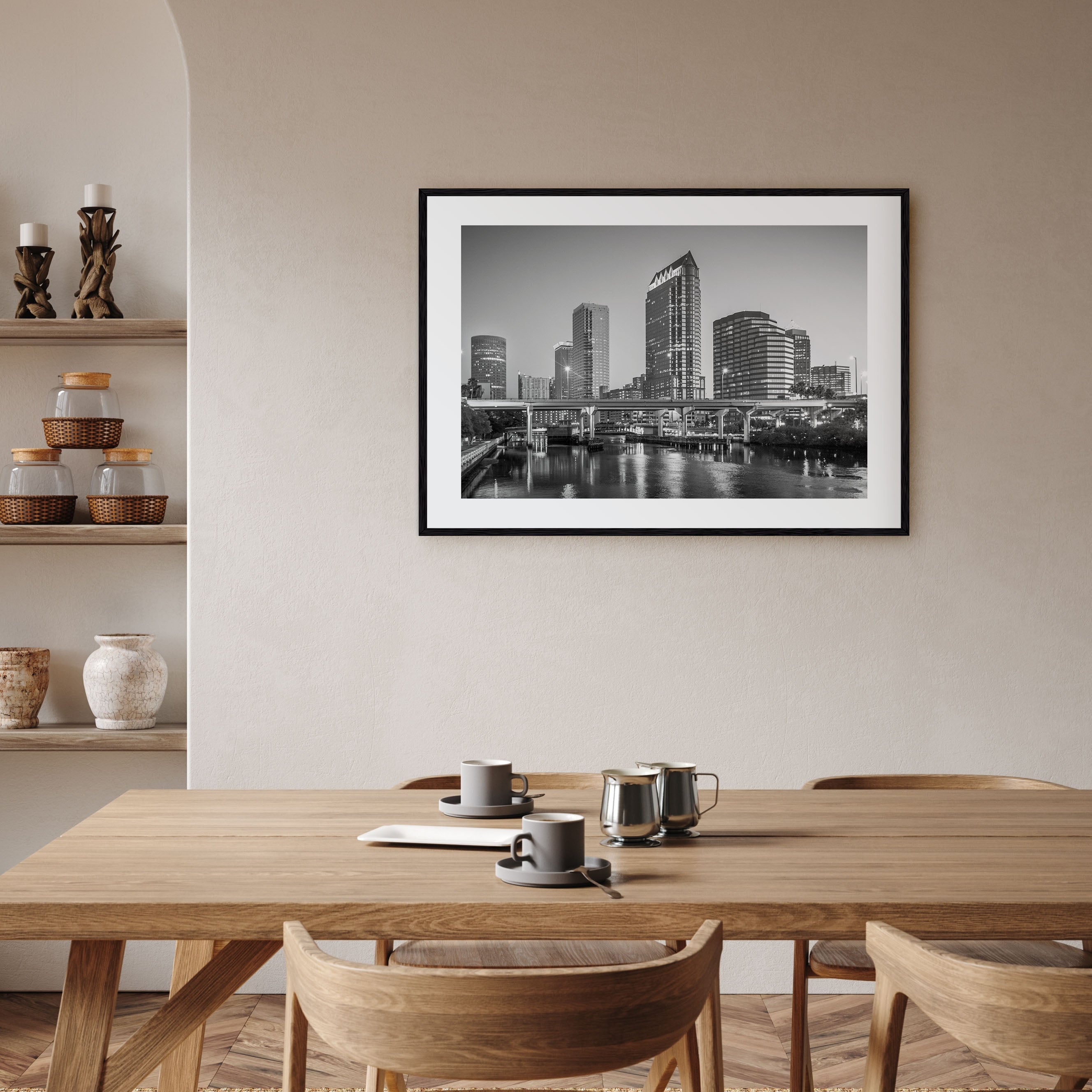 Tampa Landscape B&W Poster