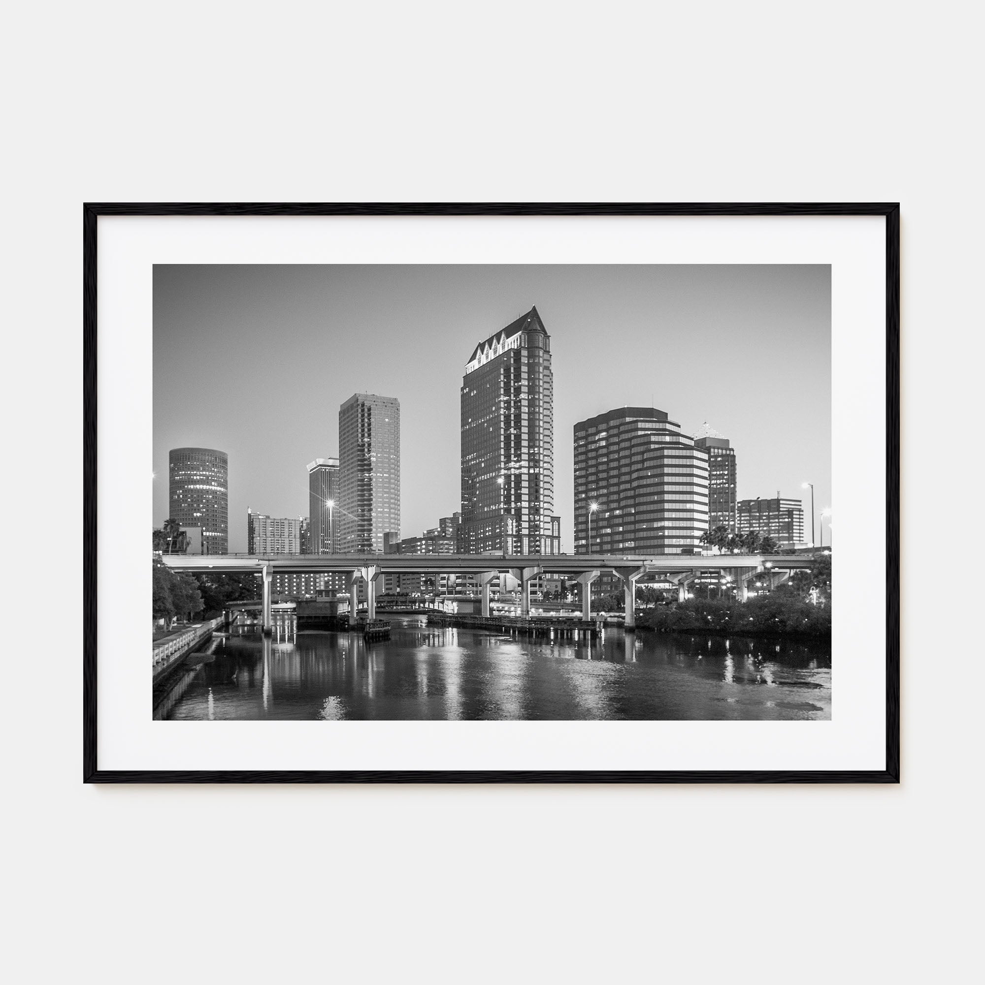 Tampa Landscape B&W Poster