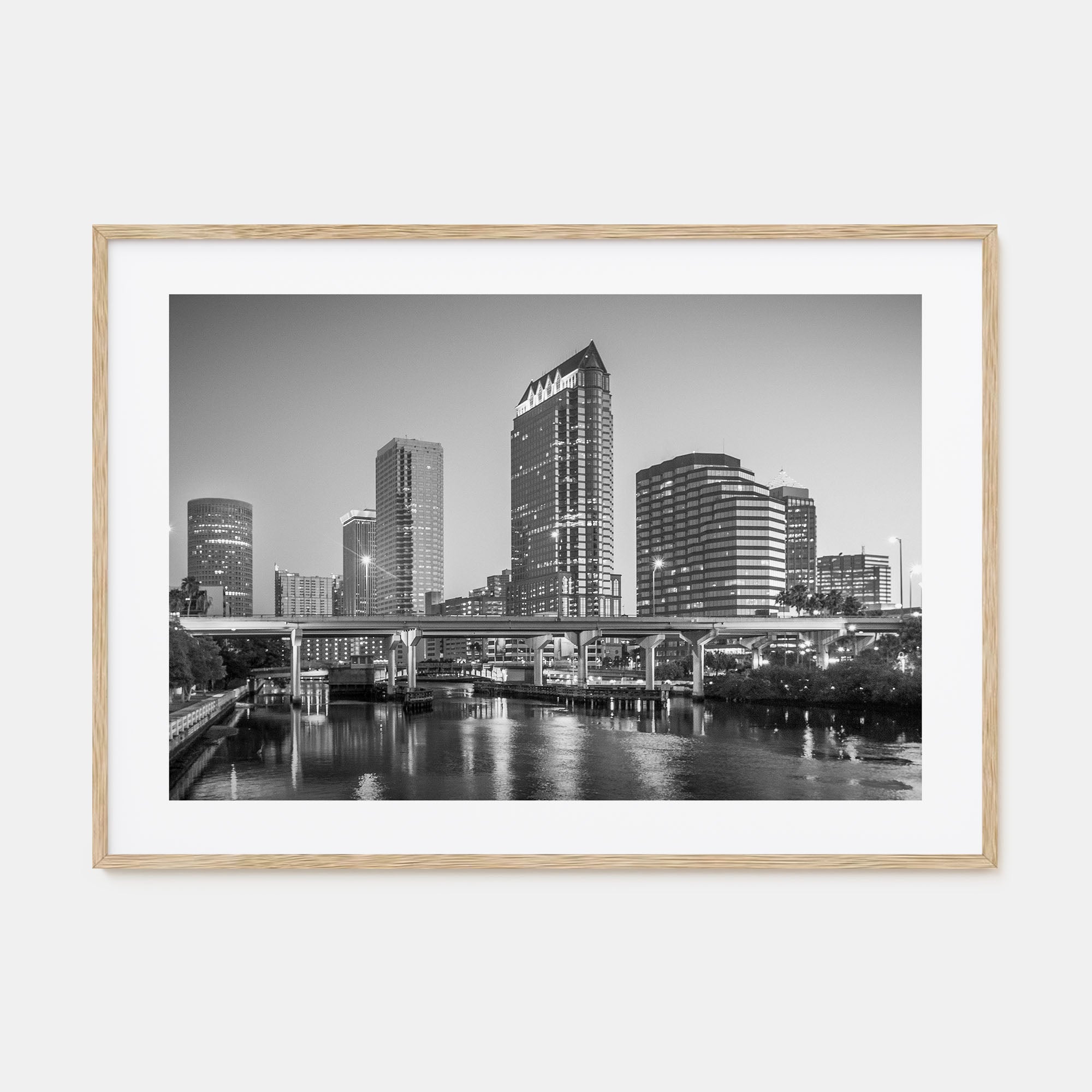 Tampa Landscape B&W Poster