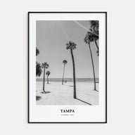 Tampa Portrait B&W No 1 Poster