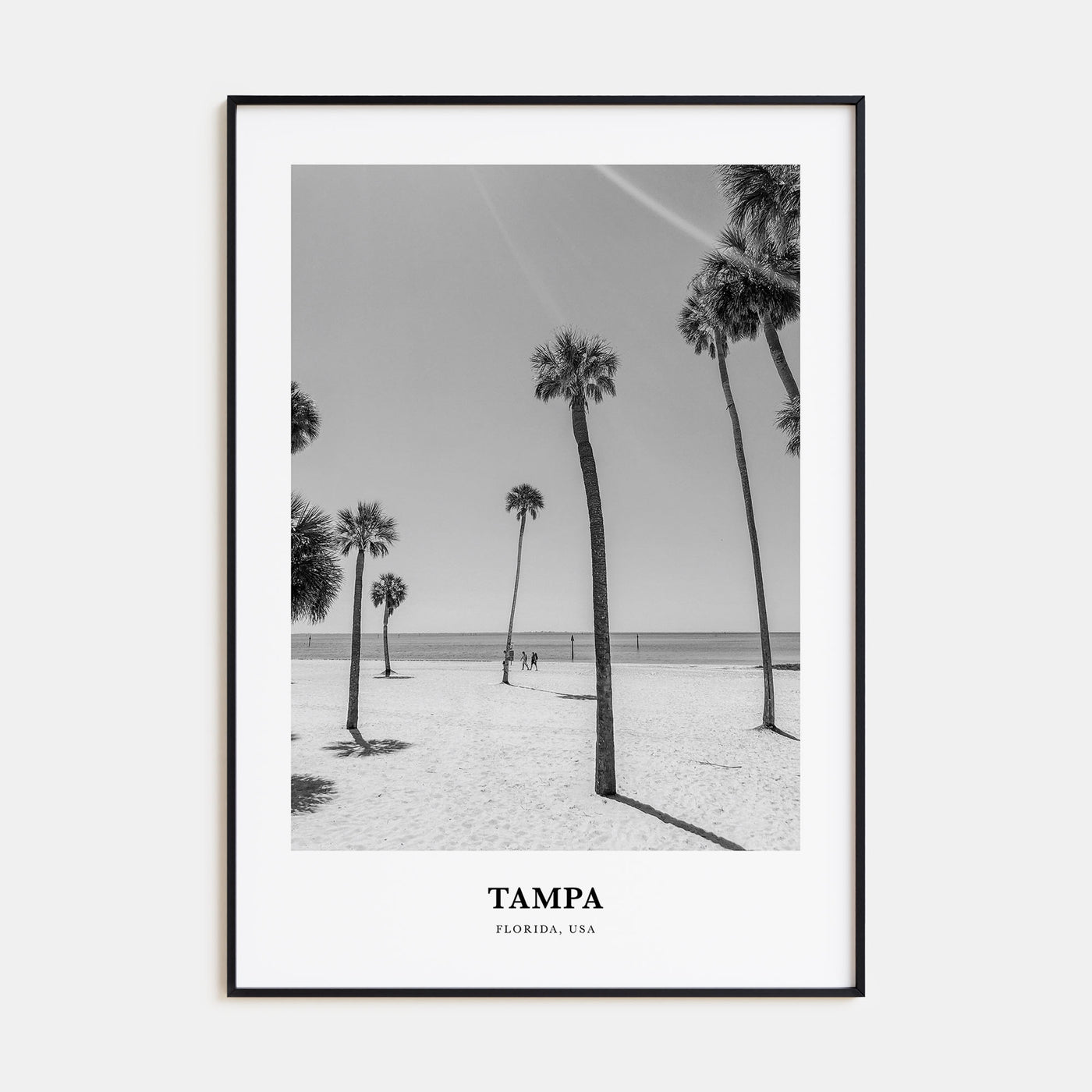 Tampa Portrait B&W No 1 Poster