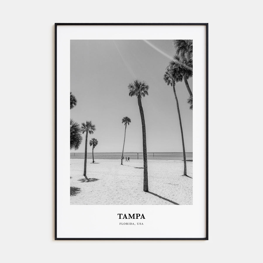 Tampa Portrait B&W No 1 Poster