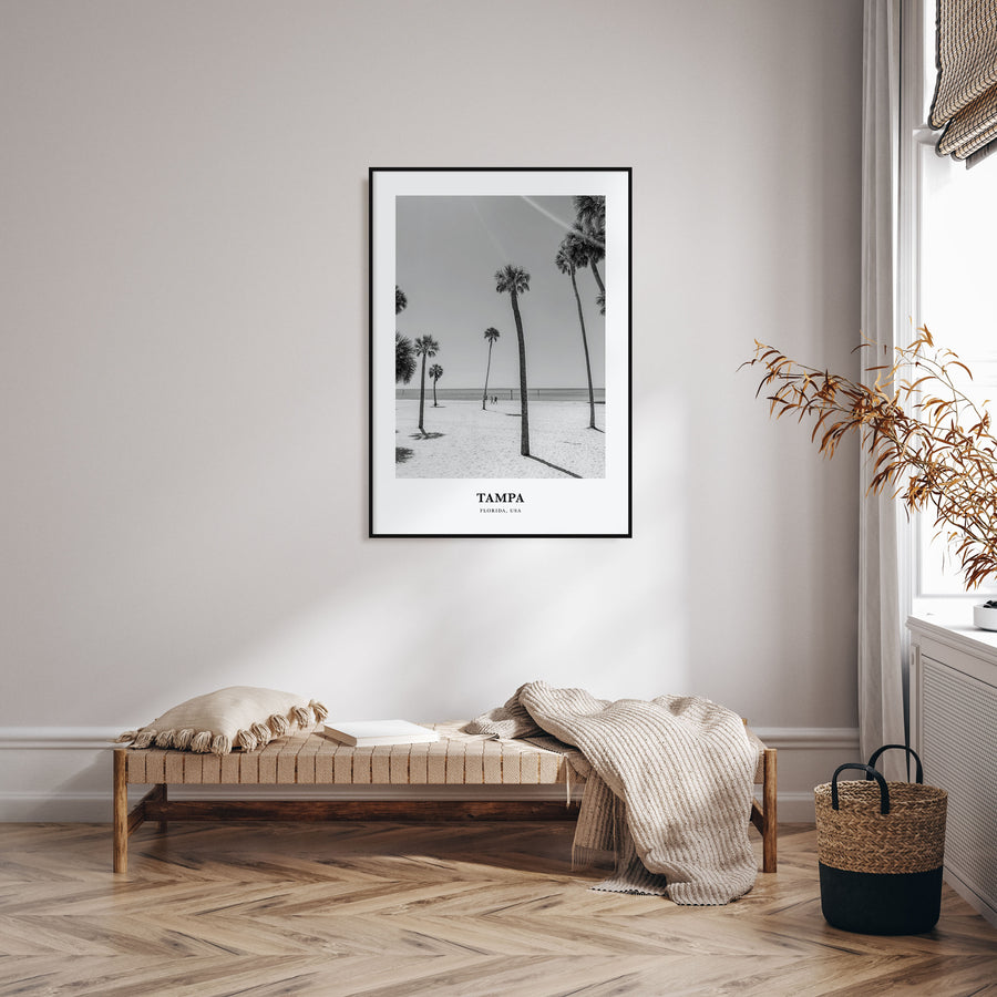 Tampa Portrait B&W No 1 Poster