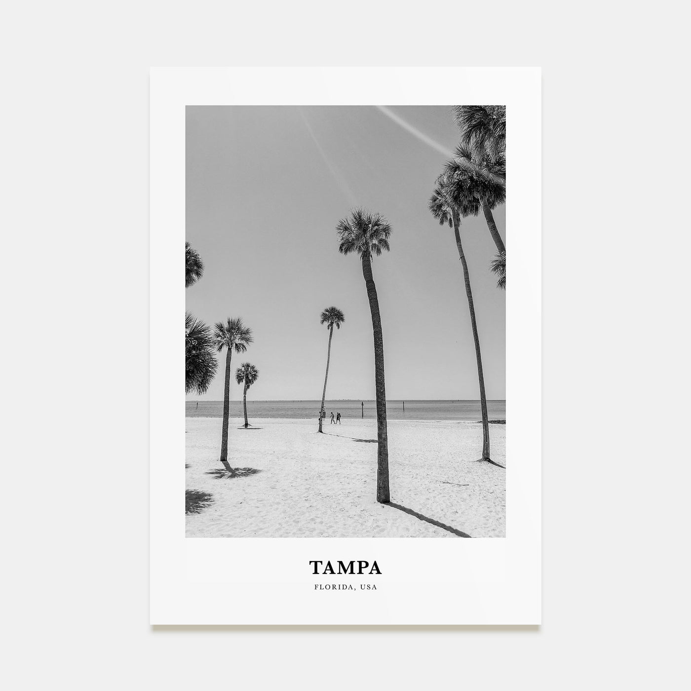 Tampa Portrait B&W No 1 Poster