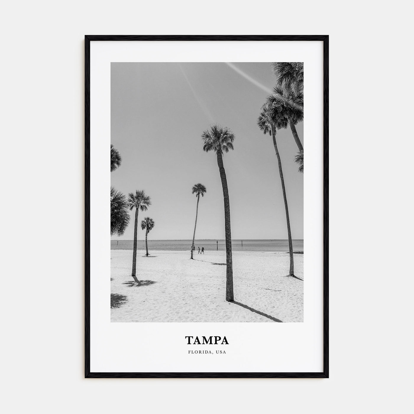 Tampa Portrait B&W No 1 Poster
