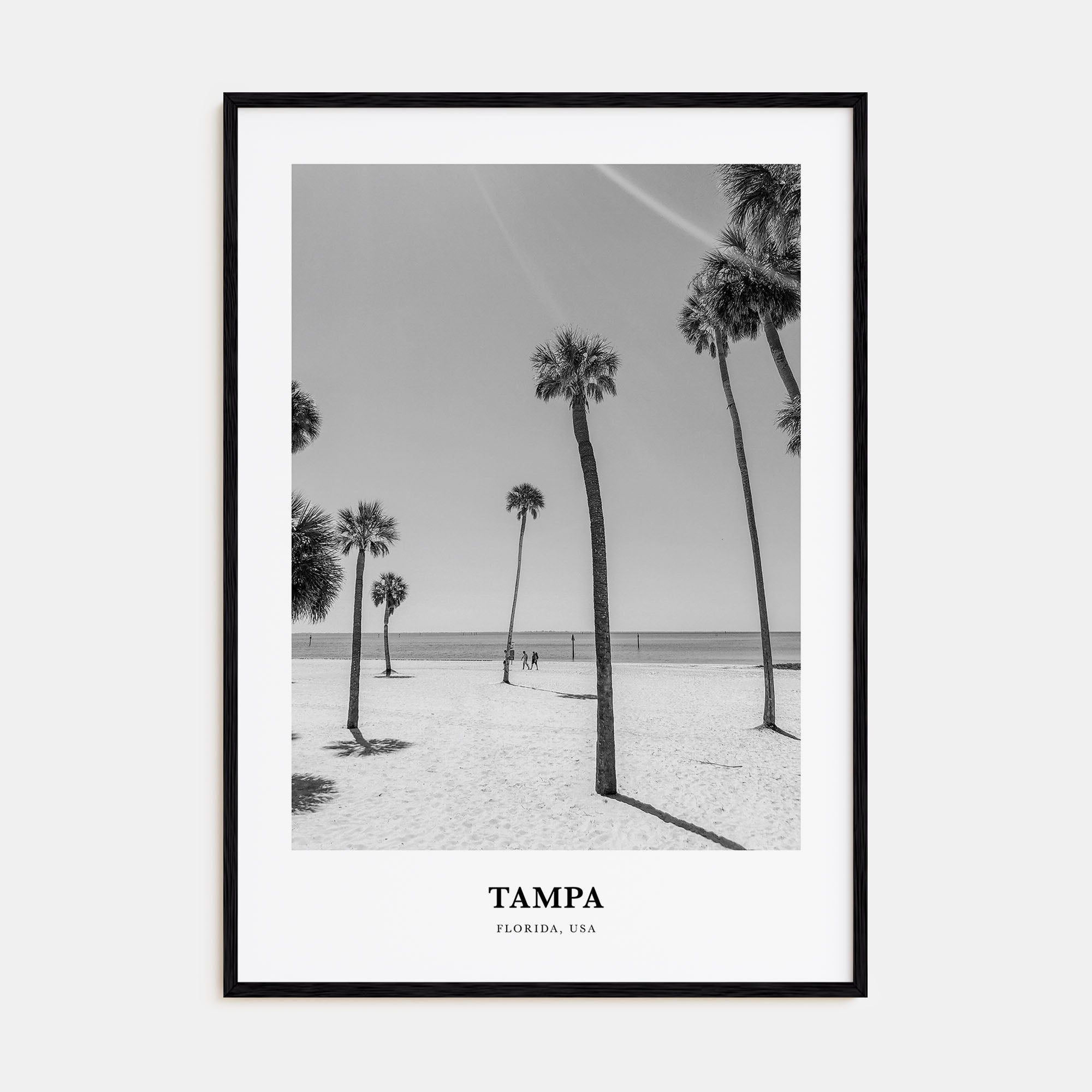 Tampa Portrait B&W No 1 Poster
