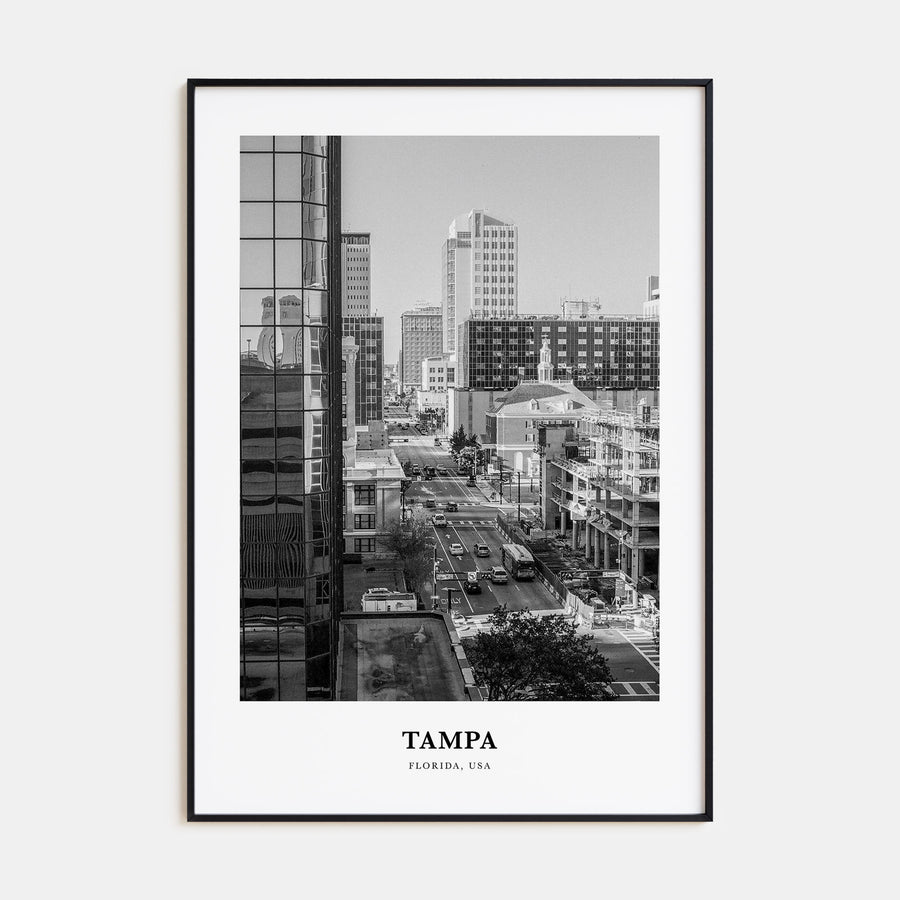Tampa Portrait B&W No 2 Poster