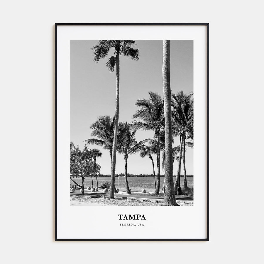 Tampa Portrait B&W No 3 Poster