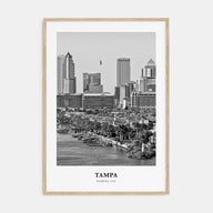 Tampa Portrait B&W No 4 Poster