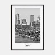 Tampa Portrait B&W No 4 Poster