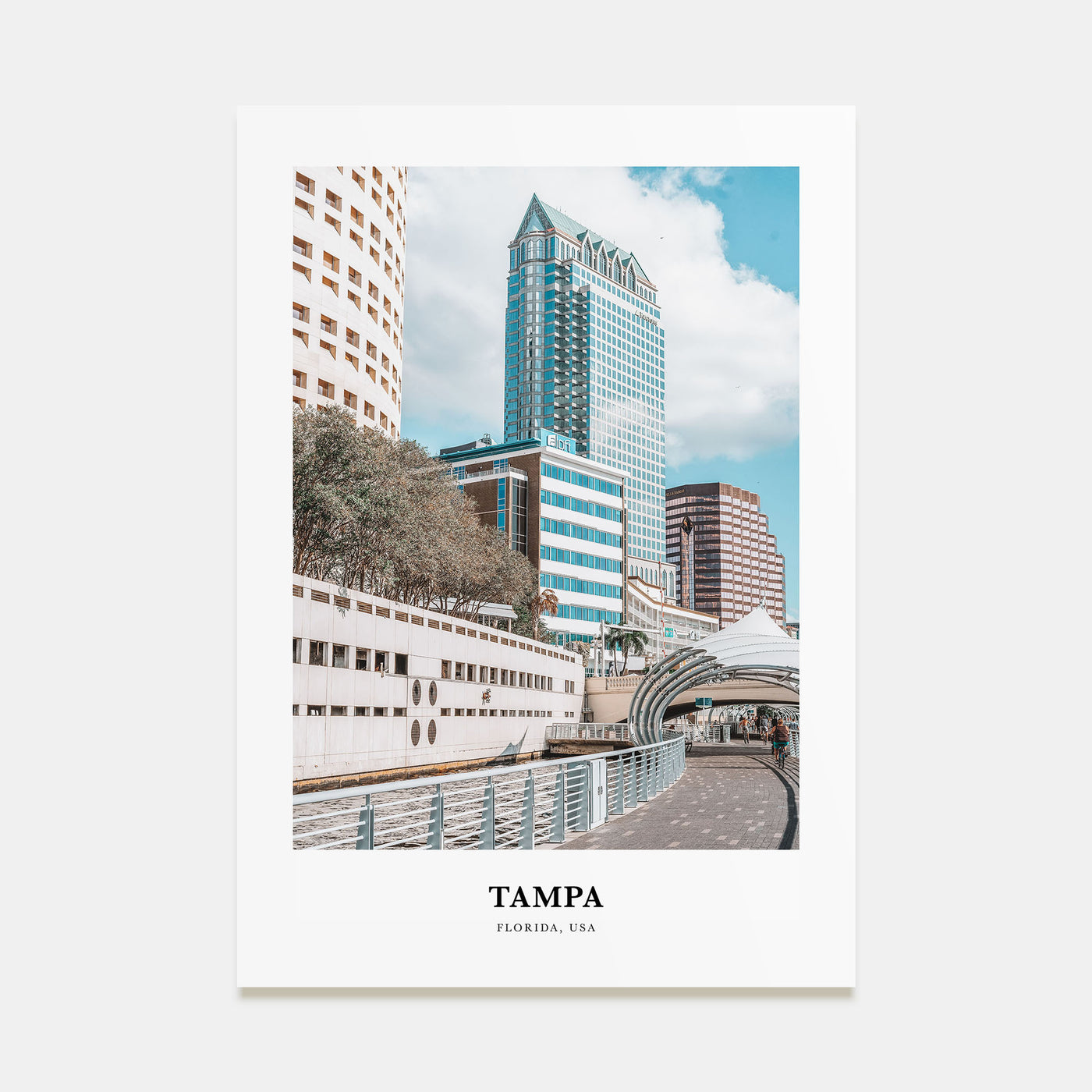 Tampa Portrait Color No 1 Poster