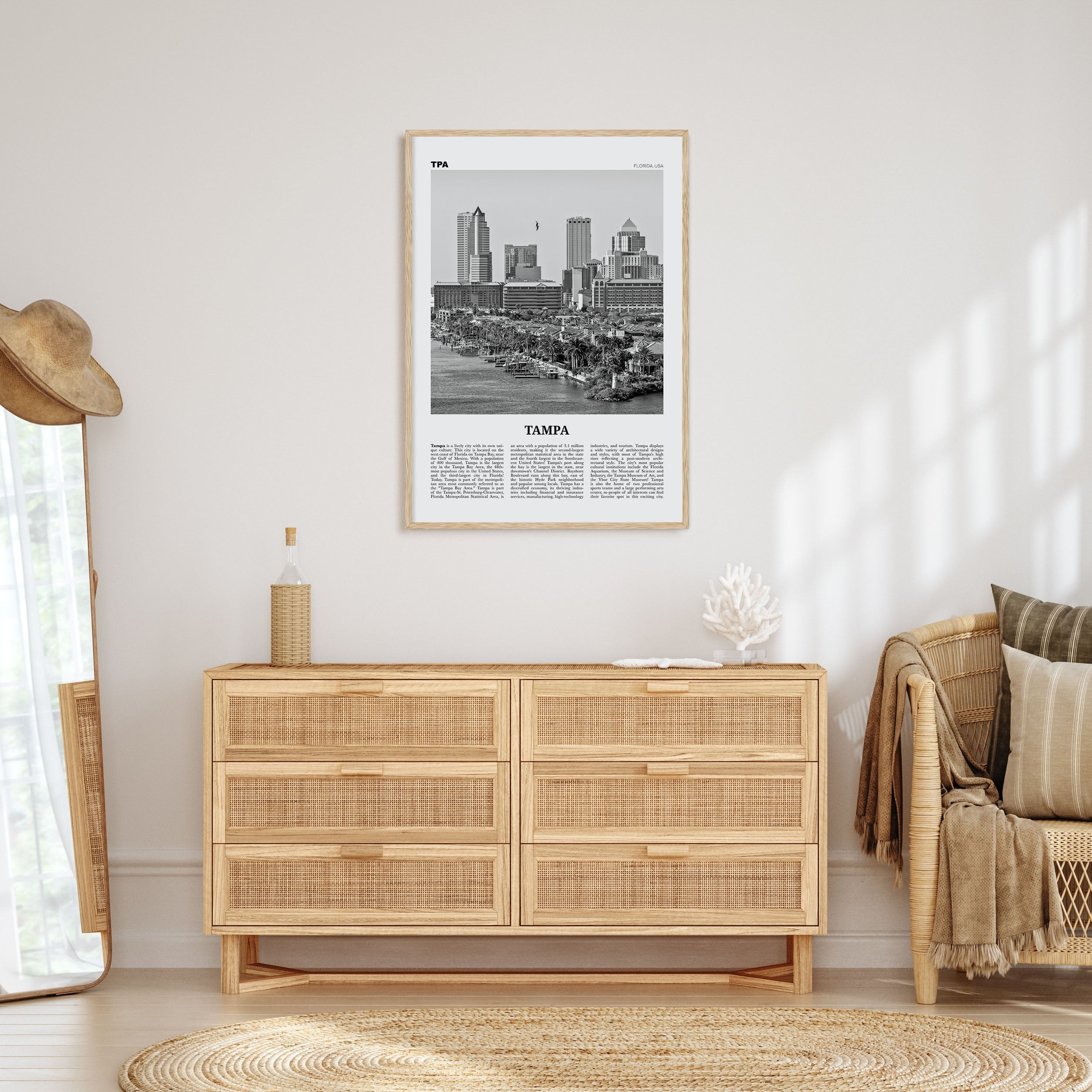 Tampa Travel B&W No 1 Poster