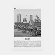 Tampa Travel B&W No 1 Poster