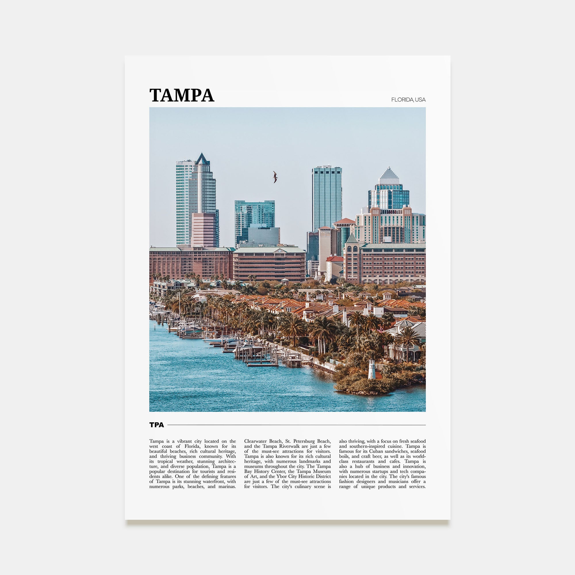Tampa Travel Color No 2 Poster