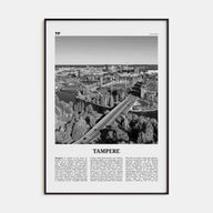Tampere Travel B&W Poster