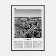 Tampere Travel B&W Poster
