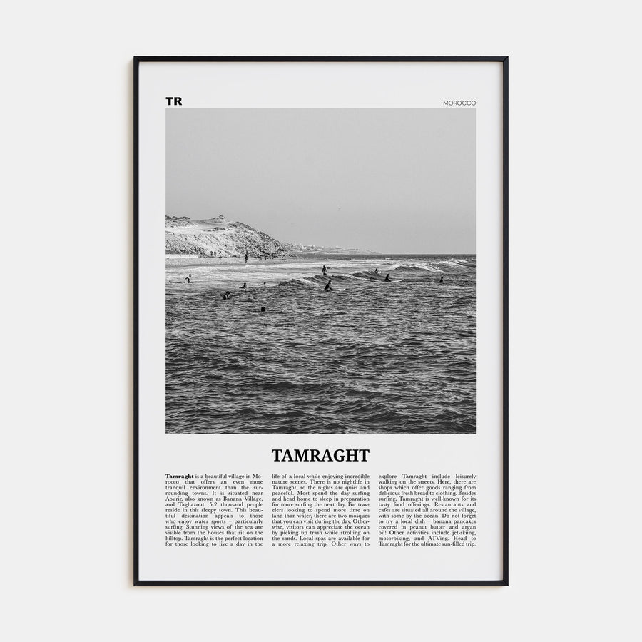 Tamraght Travel B&W Poster