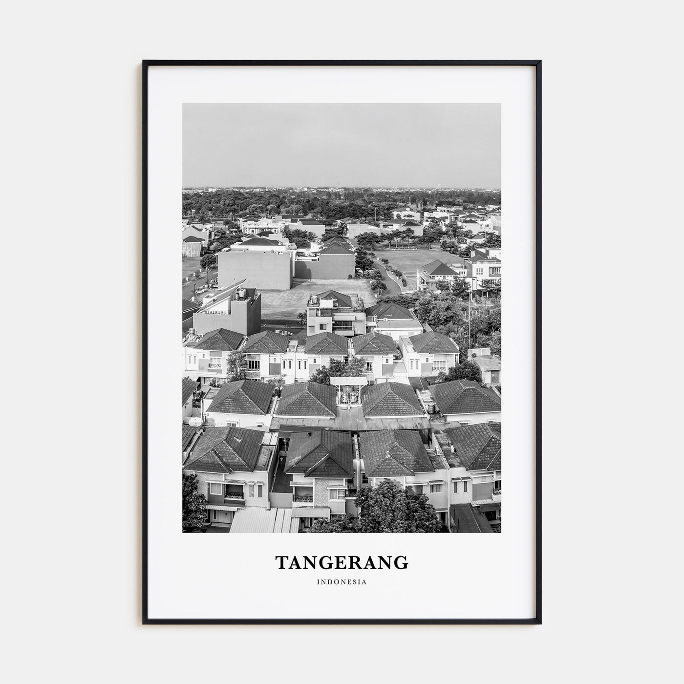 Tangerang Portrait B&W Poster