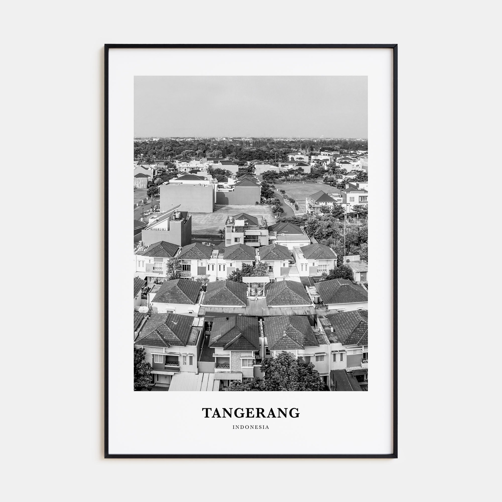 Tangerang Portrait B&W Poster