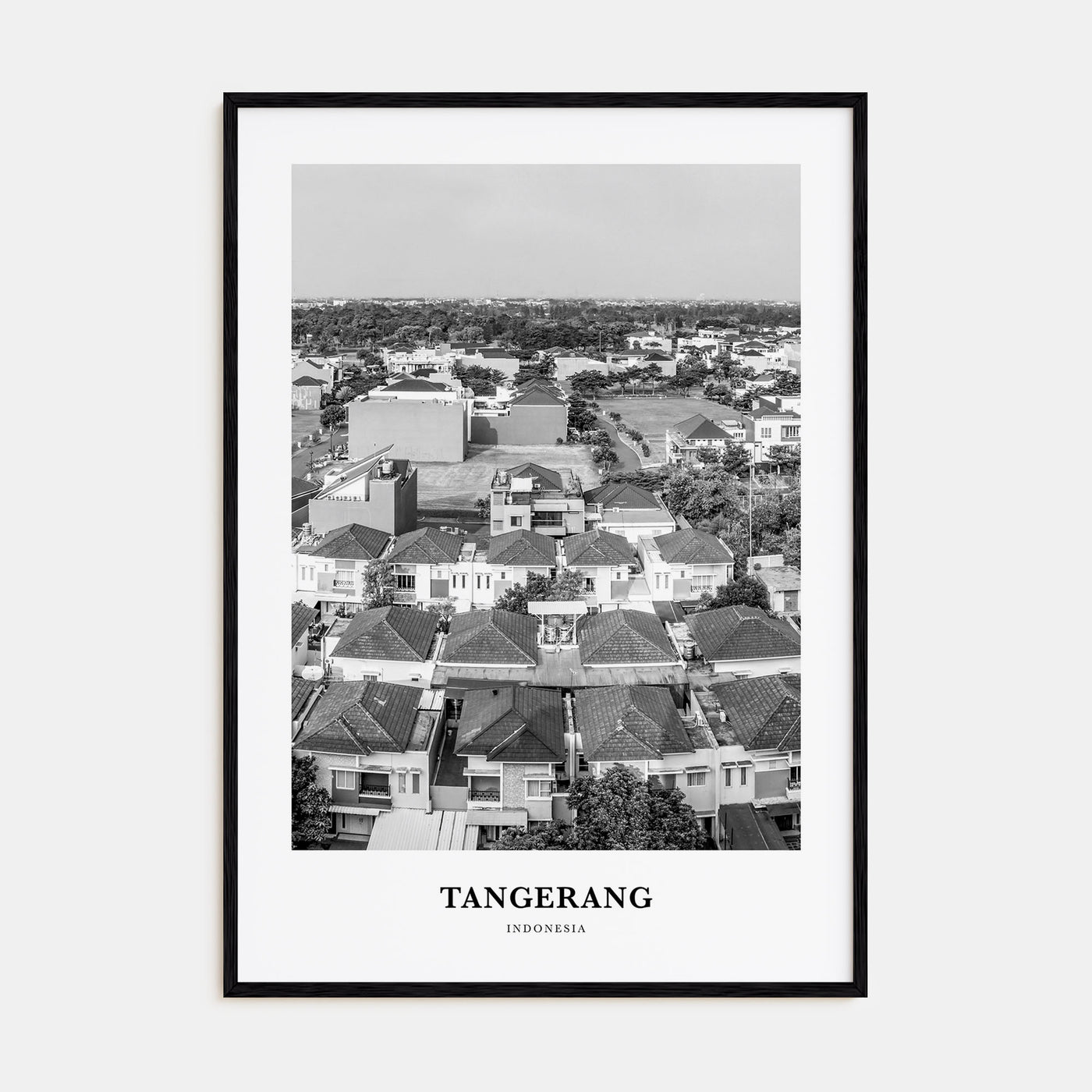 Tangerang Portrait B&W Poster