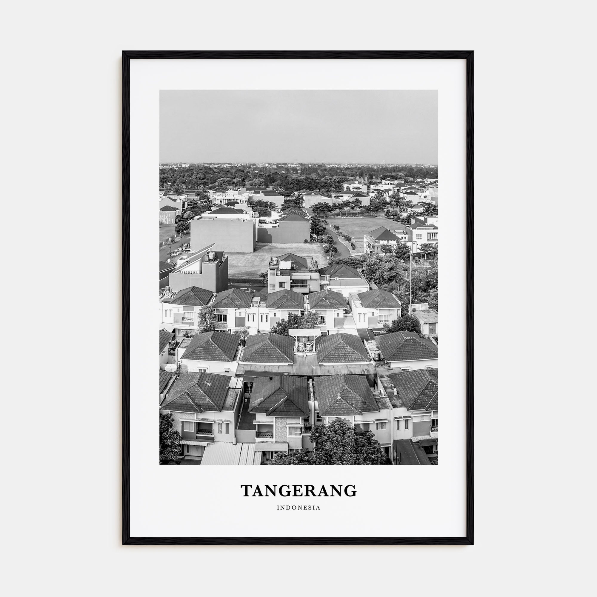 Tangerang Portrait B&W Poster