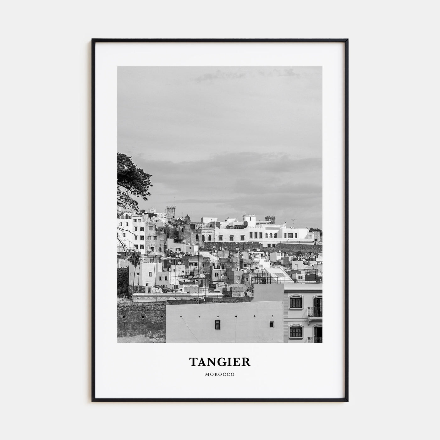 Tangier Portrait B&W Poster