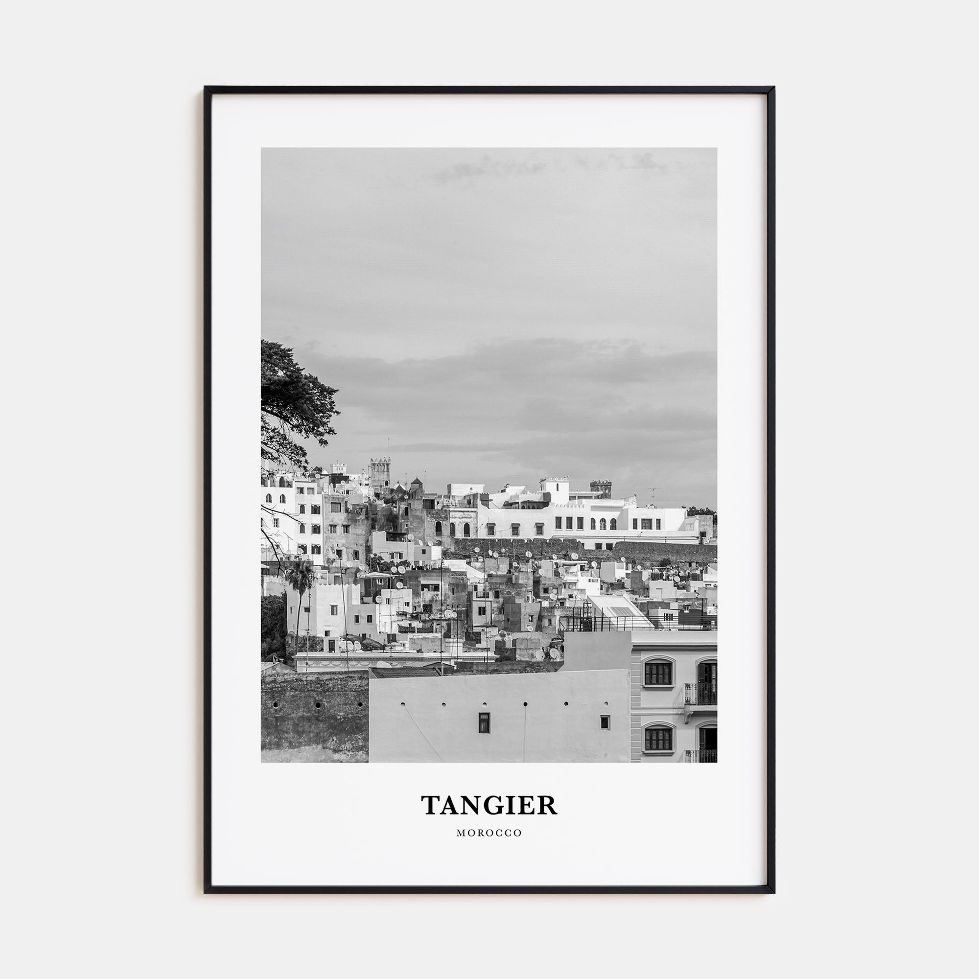Tangier Portrait B&W Poster