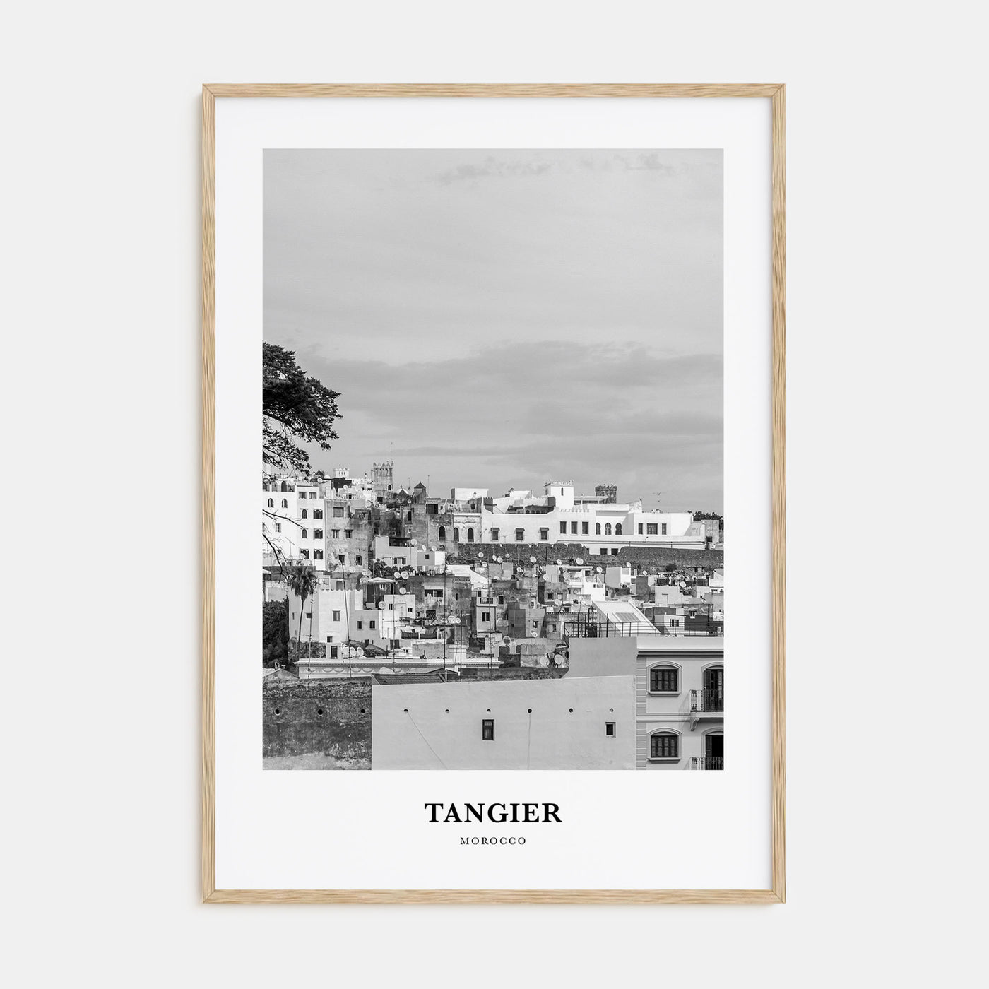 Tangier Portrait B&W Poster