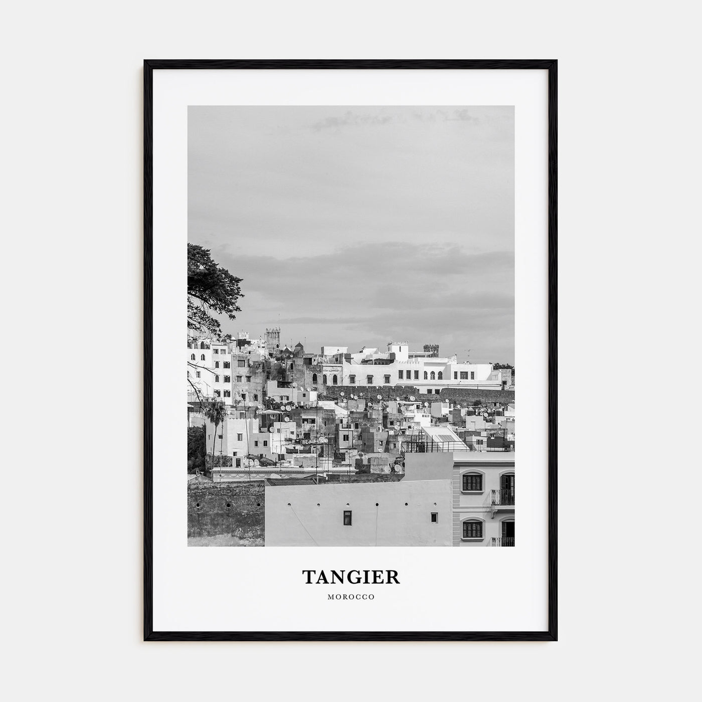Tangier Portrait B&W Poster