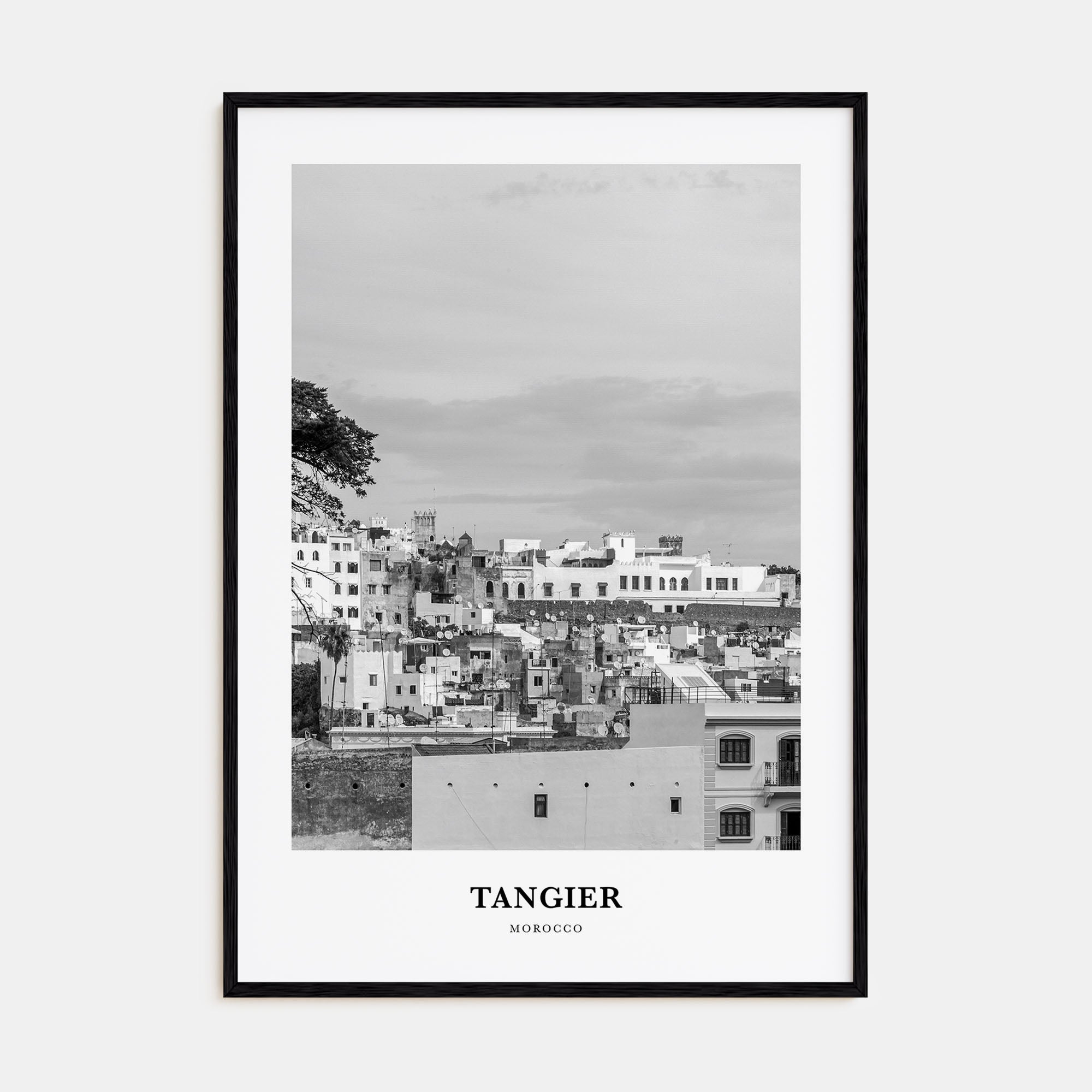 Tangier Portrait B&W Poster