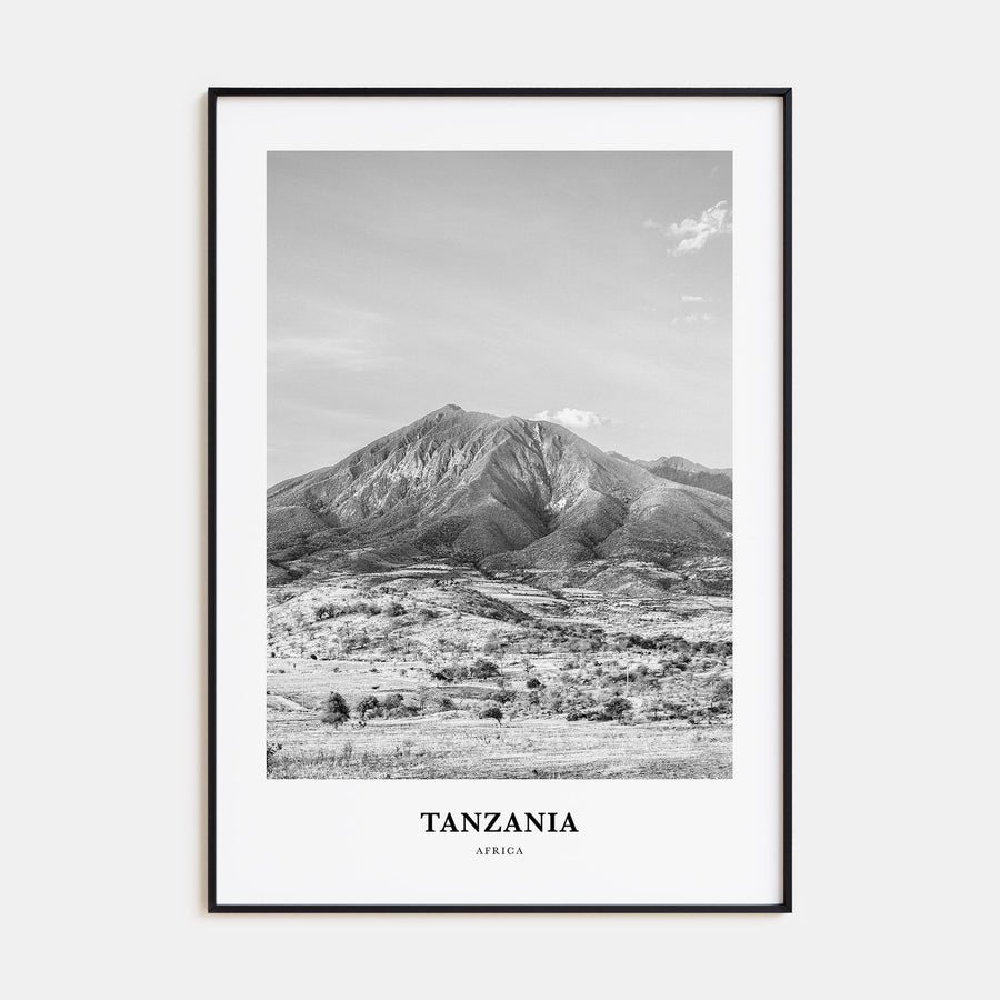 Tanzania Portrait B&W Poster