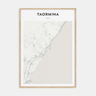 Taormina Map Portrait Poster