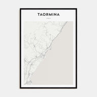 Taormina Map Portrait Poster