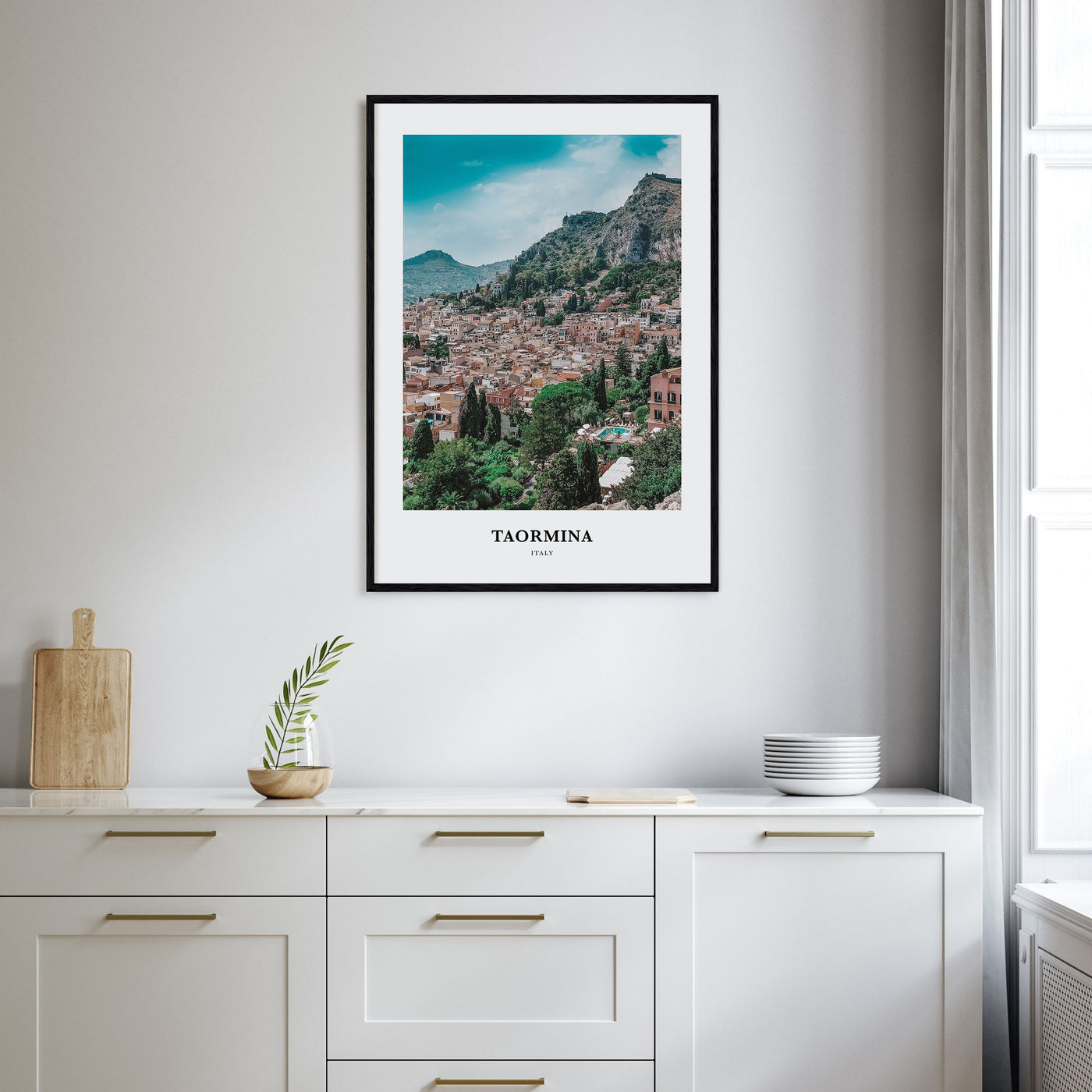 Taormina Portrait Color Poster