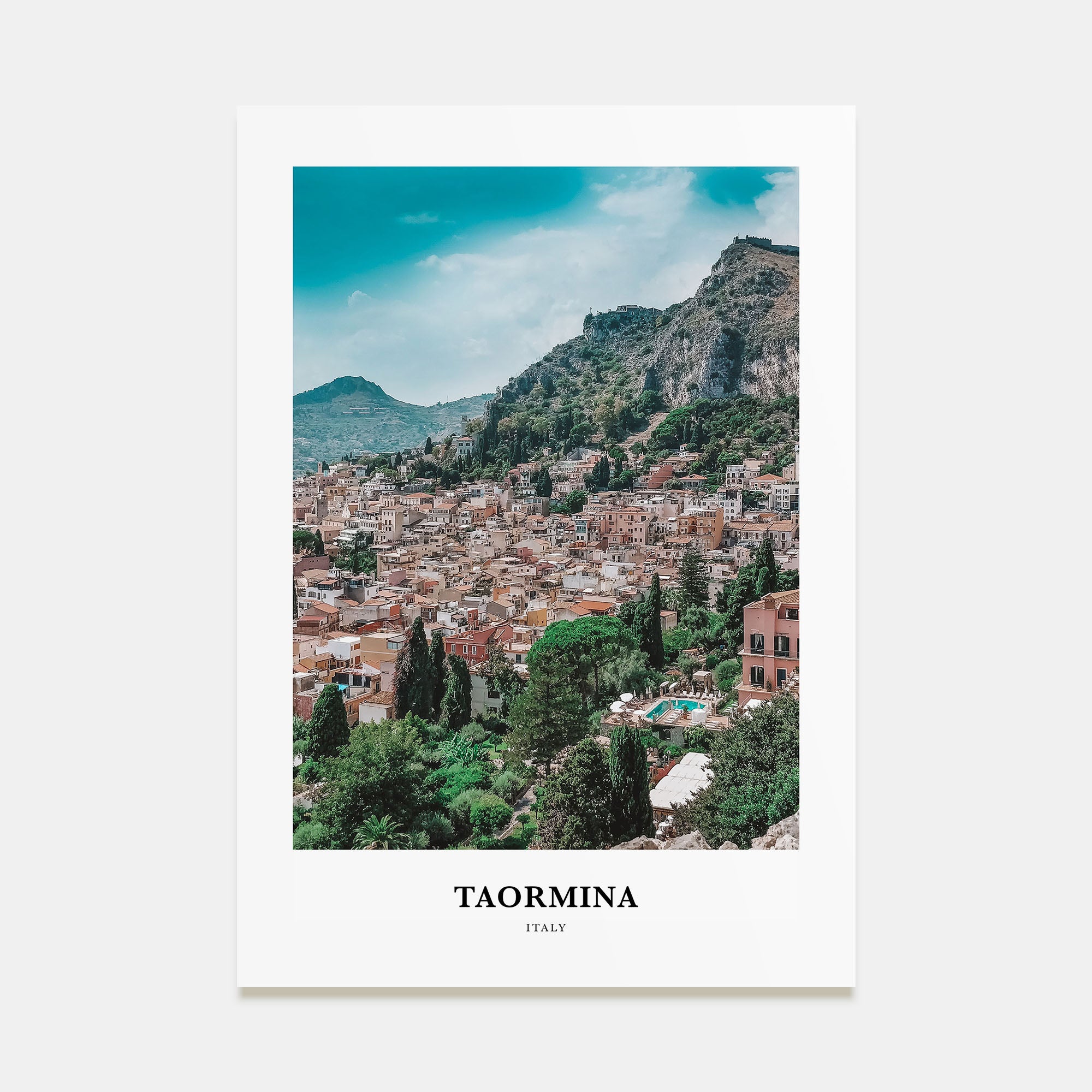 Taormina Portrait Color Poster