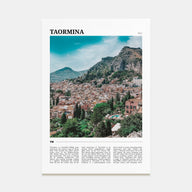 Taormina Travel Color Poster